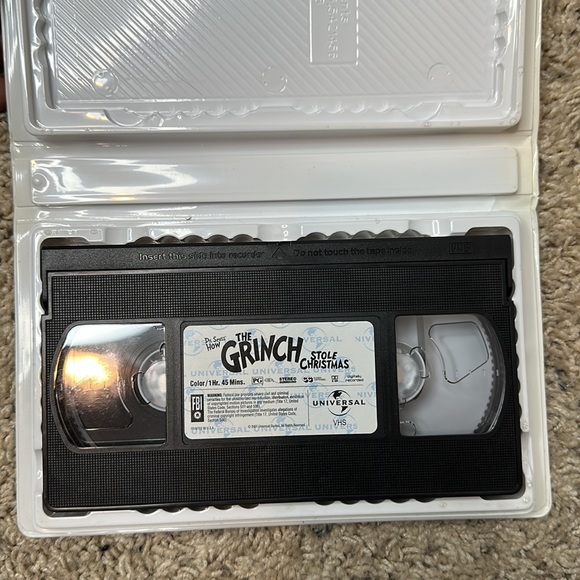 Dr. Seuss How The Grinch Stole Christmas VHS Movie Jim Carrey - Picture 4 of 4